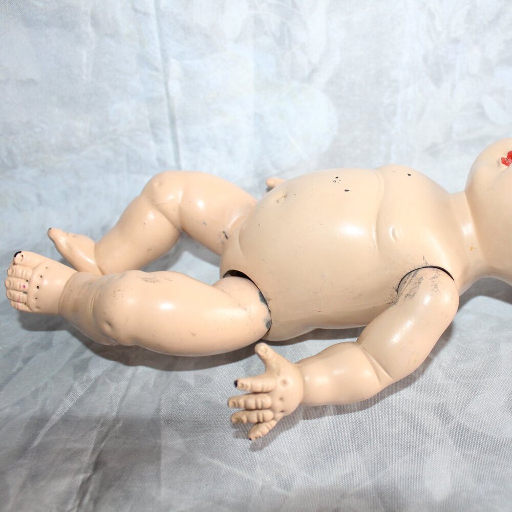Vintage Composite Jointed Side Glancing Open Mouth 10.5" Baby Doll - Picture 5 of 15